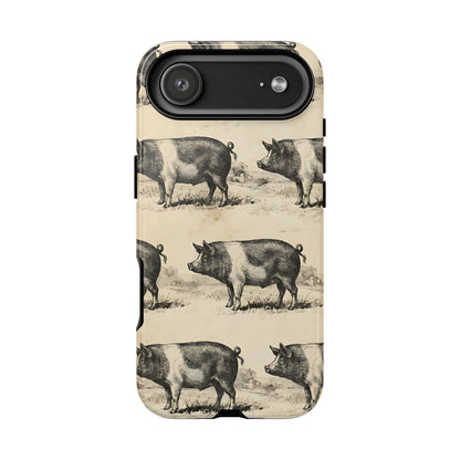 Vintage Pigs Tough Case