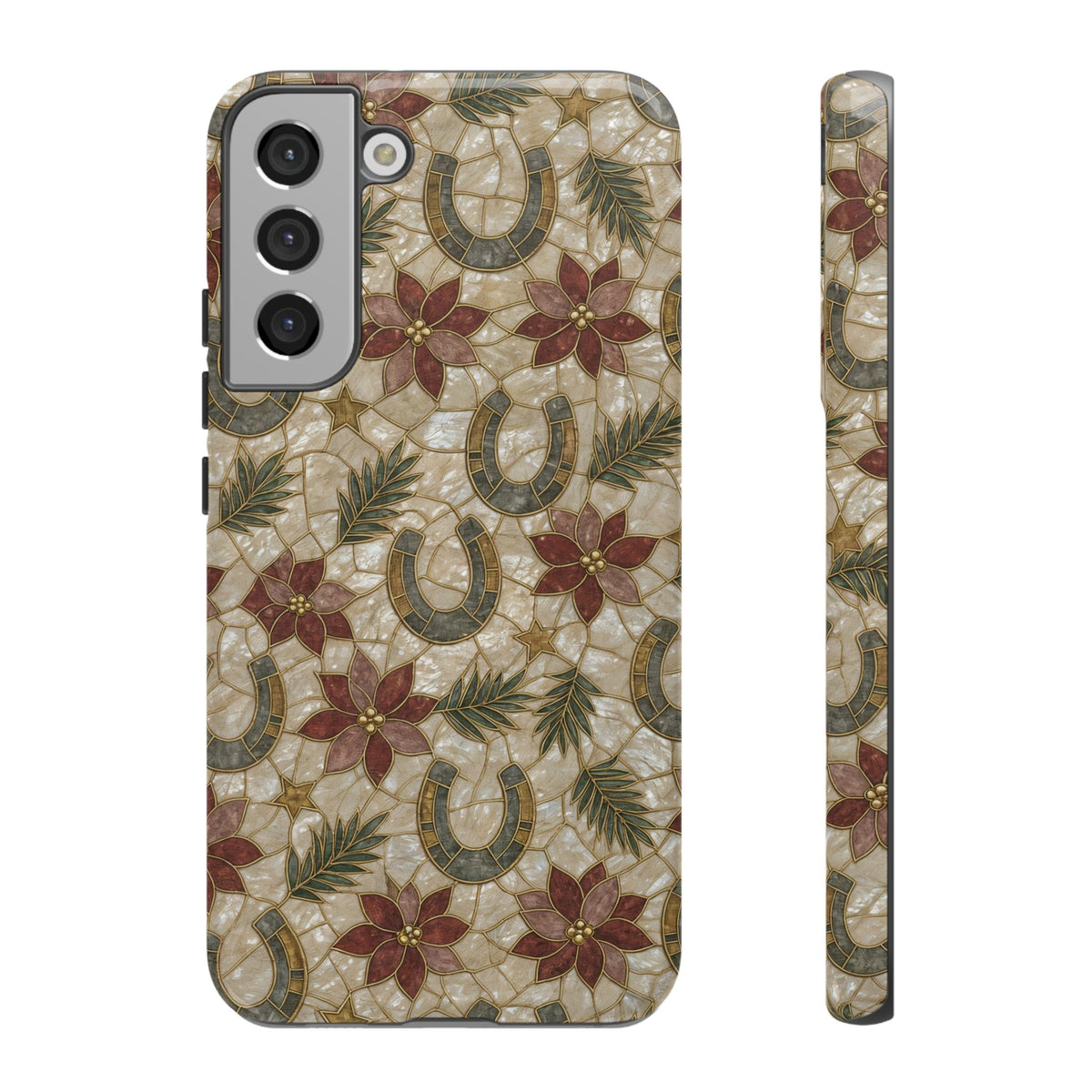 Pearl Horseshoe Poinsettia Tough Case