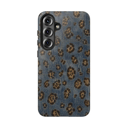 Denim Leopard Tough Case