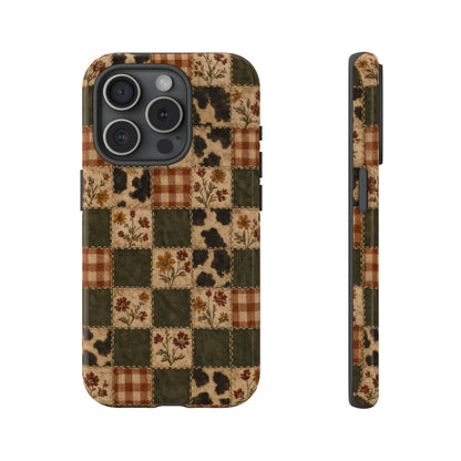 Autumn Plaid Patchwork Tough Case