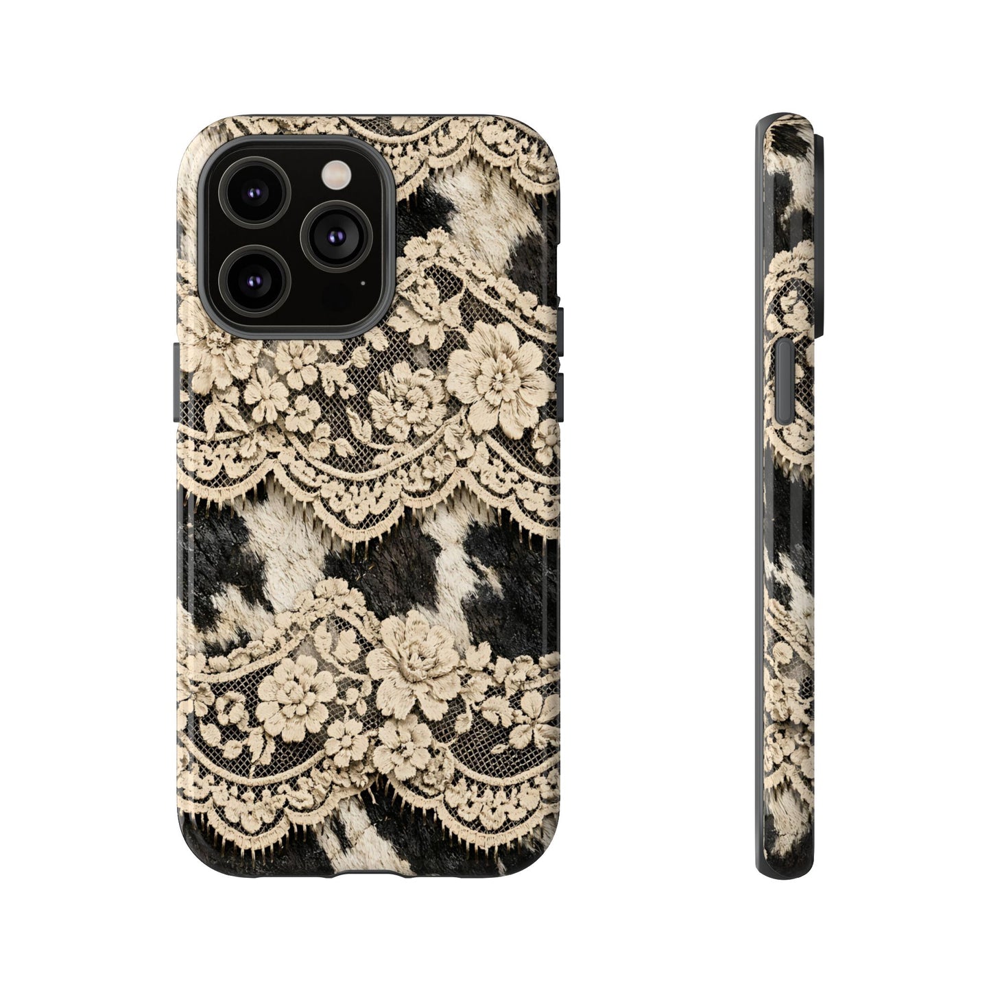 Cowhide Lace Tough Case