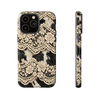Cowhide Lace Tough Case