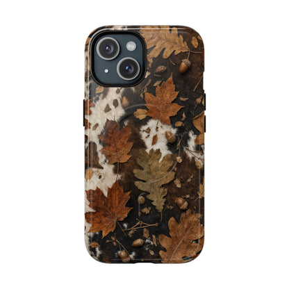 Cowhide Oak Magnetic Case