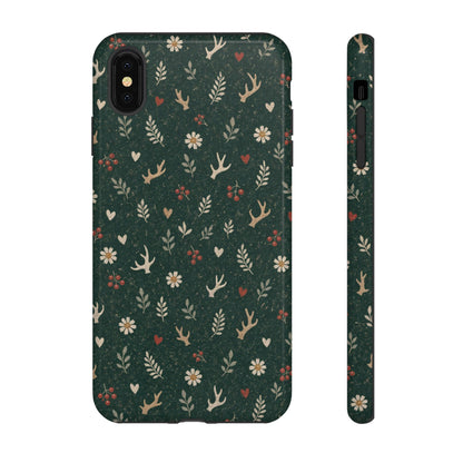 Antler Daisies Evergreen Tough Case