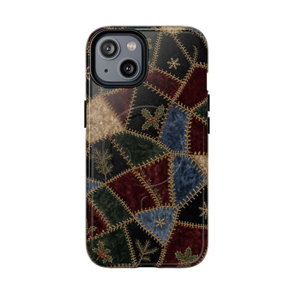 Winter Crazy Quilt Magnetic Case