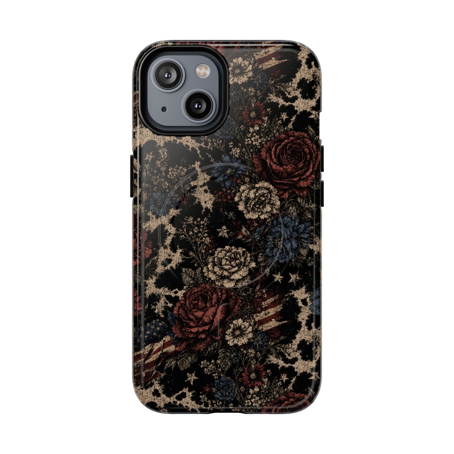 USA Cowhide Bloom Magnetic Case