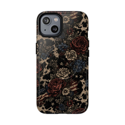 USA Cowhide Bloom Magnetic Case