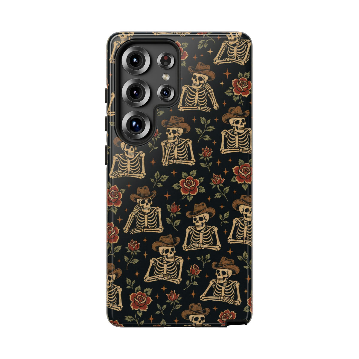 Cowboy Skeleton Roses Tough Case