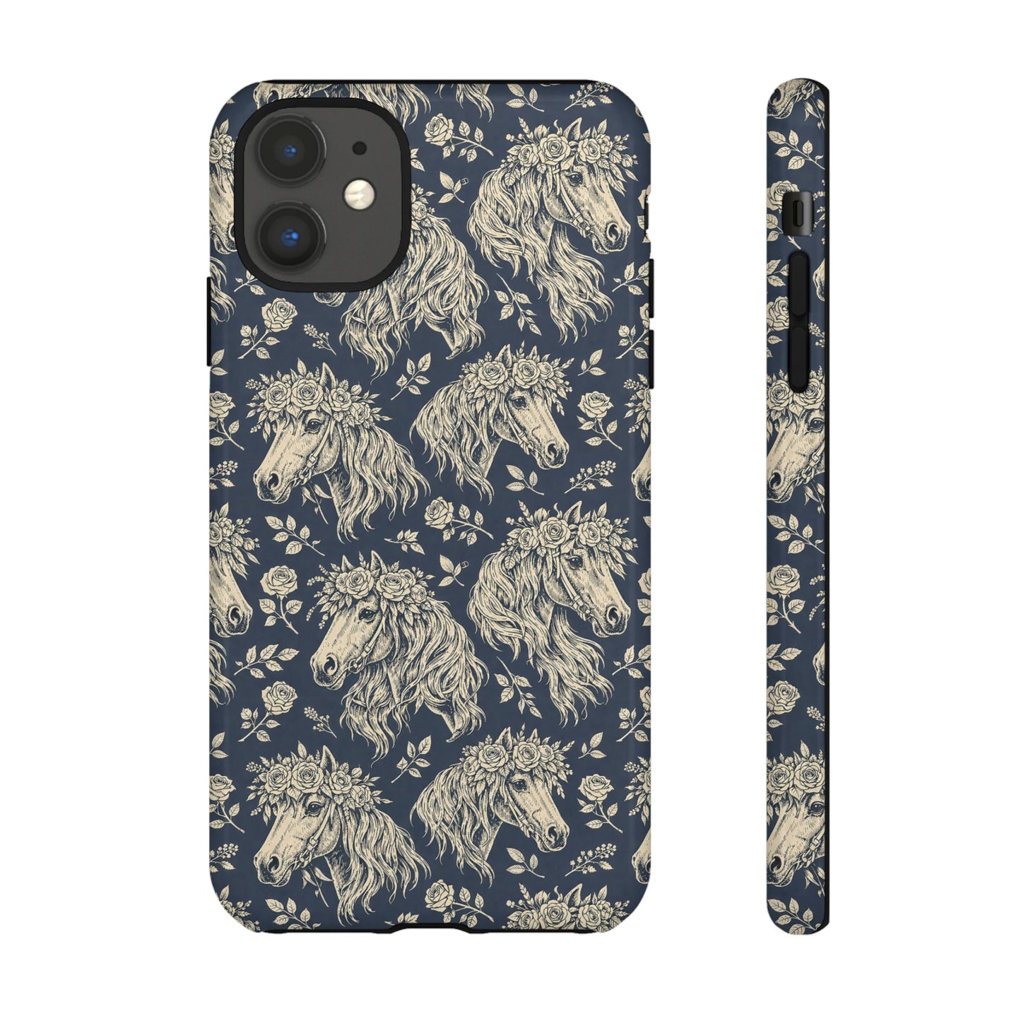 Floral Horses Tough Case