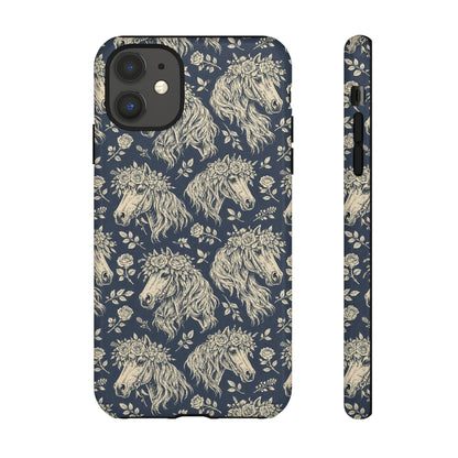 Floral Horses Tough Case