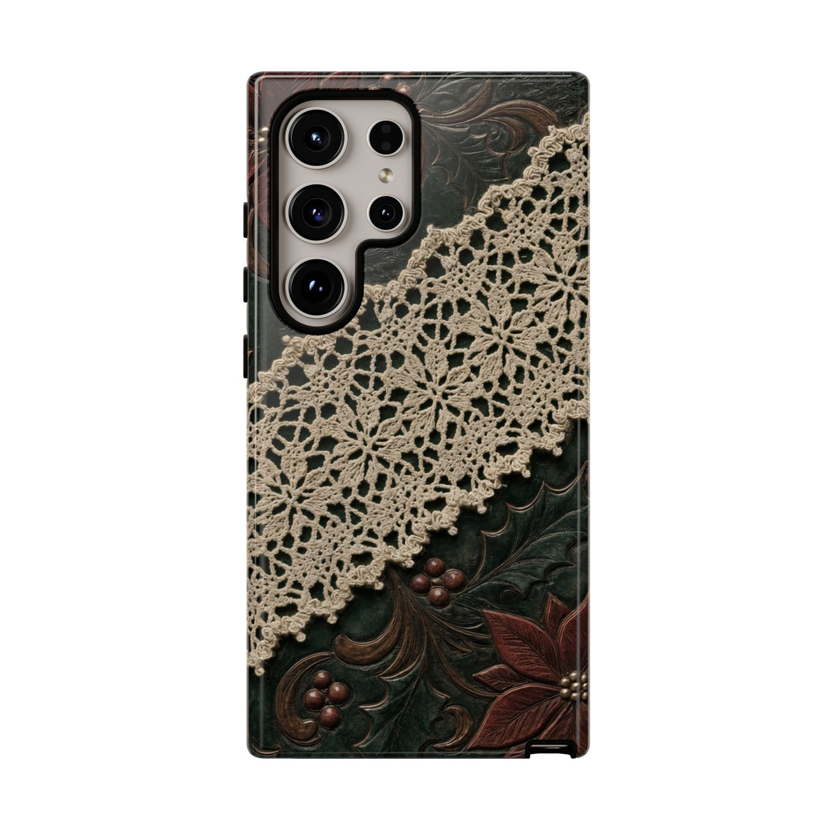 Poinsettia Lace Tough Case