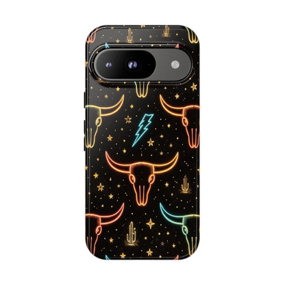 Neon Longhorns Tough Case