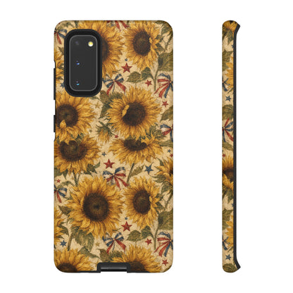 Patriotic Sunflowers Tough Case