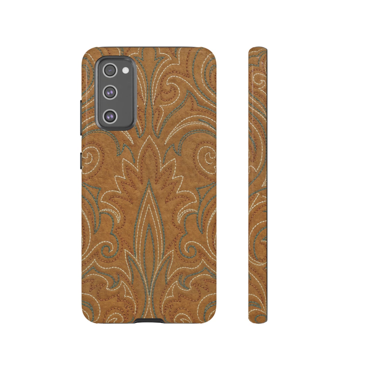 Boot Stitch Tan Tough Case