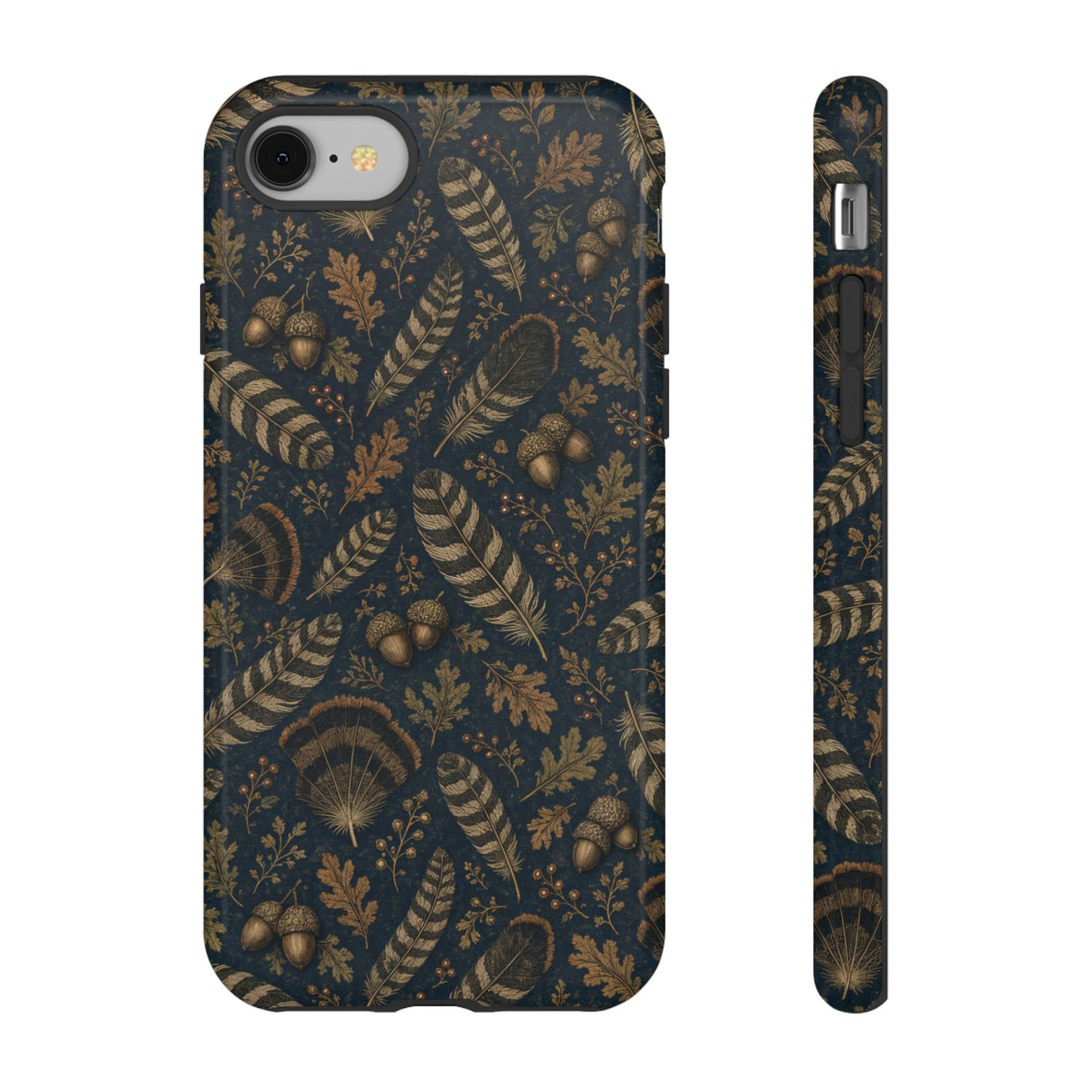 Navy Feathers Tough Case