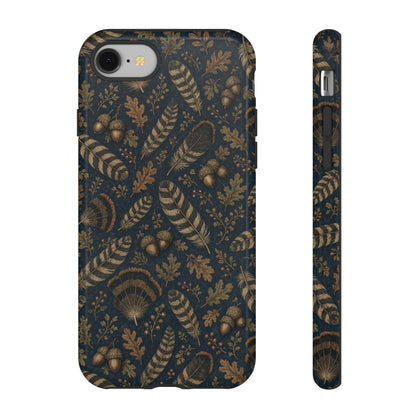 Navy Feathers Tough Case