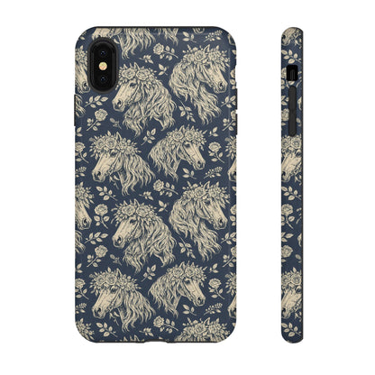 Floral Horses Tough Case