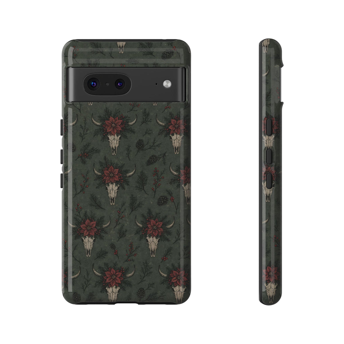 Inked Christmas Skull Tough Case