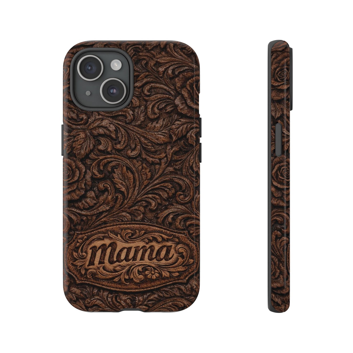Carved Floral Mama Tough Case