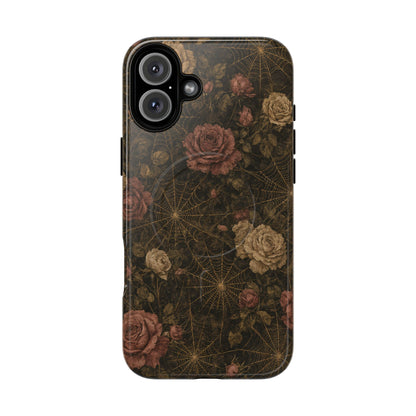 Spiderweb Rose Magnetic Case