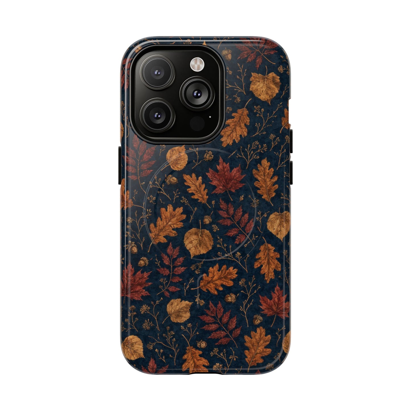 Navy Oak Leaf Magnetic Case