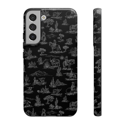 Midnight Toile Tough Case