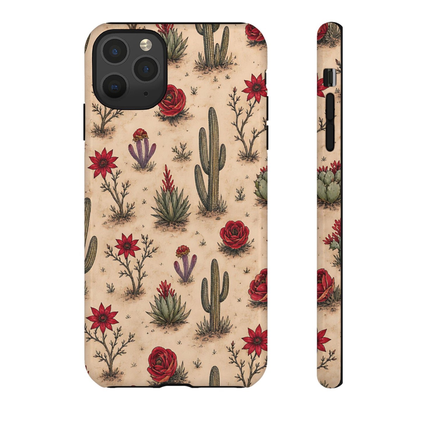 Red Bloom Desert Tough Case