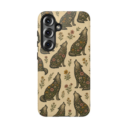 Floral Wolf Tough Case