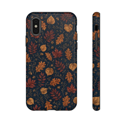 Navy Oak Leaf Tough Case