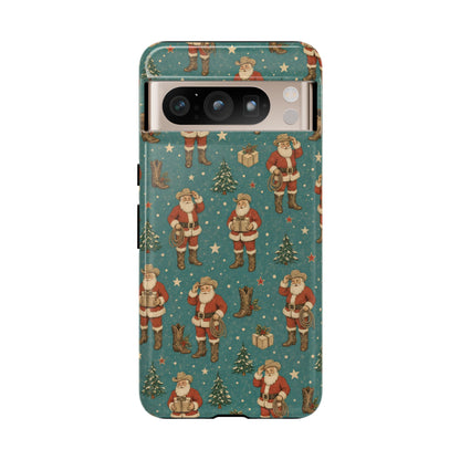 Retro Cowboy Santa Tough Case