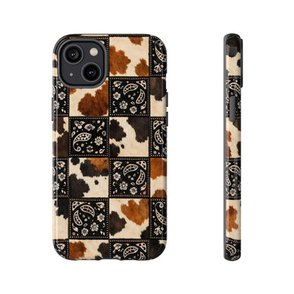 Cowhide Bandana Checkered Tough Case