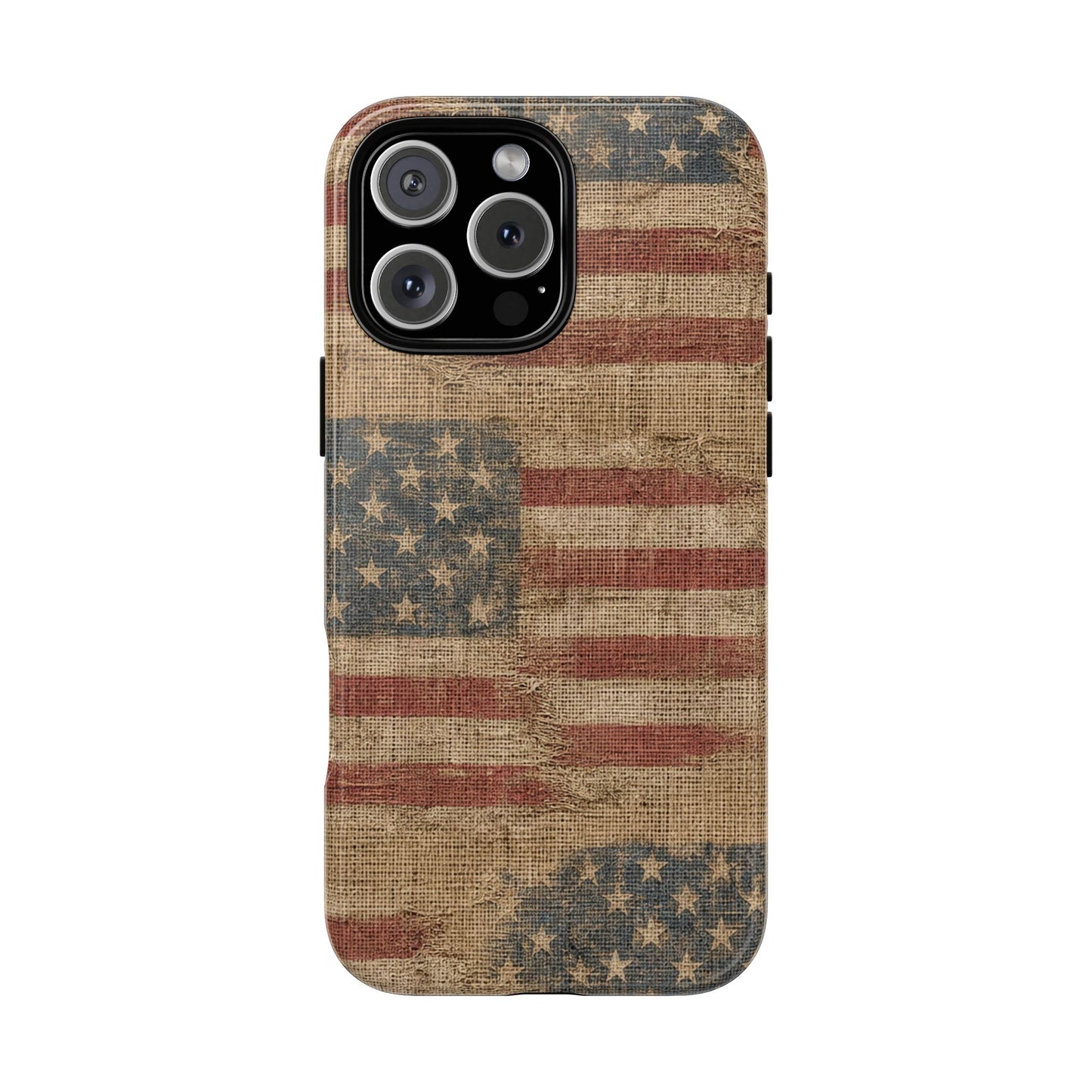 Burlap Flag Tough Case