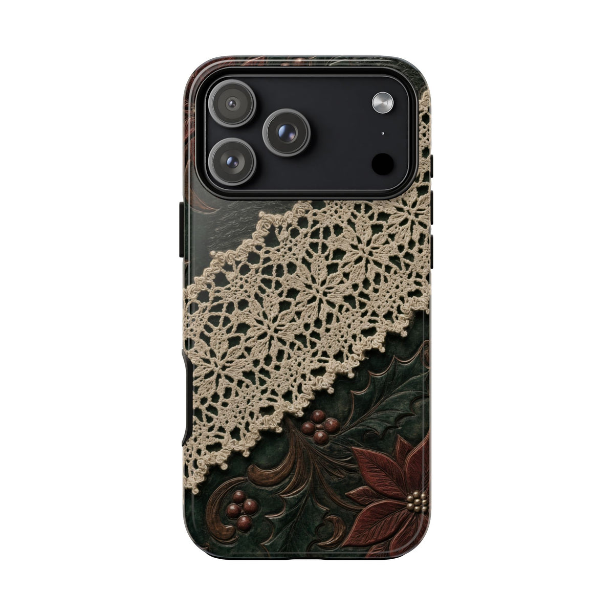 Poinsettia Lace Tough Case