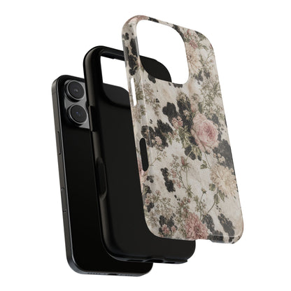 Floral Cowhide Tough Case