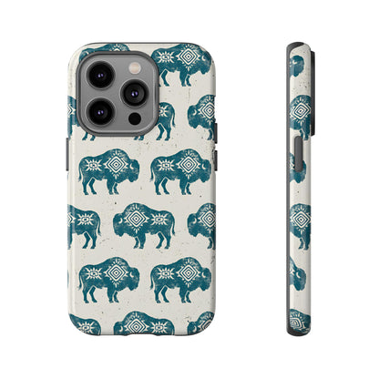 Teal Aztec Buffalo Tough Case