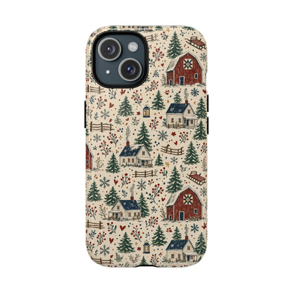Snowy Farmstead Magnetic Case