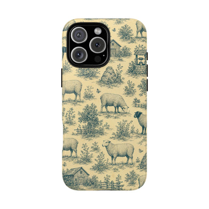 Sheep Toile Tough Case