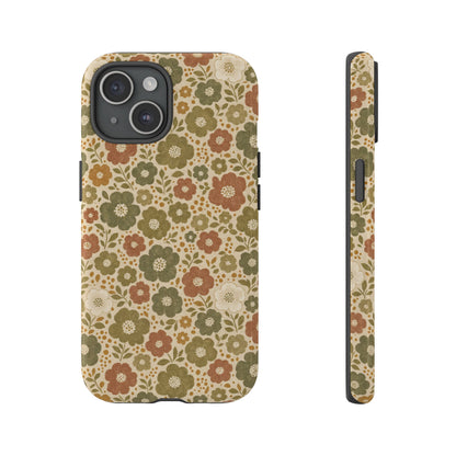 Retro Poppy Field Tough Case