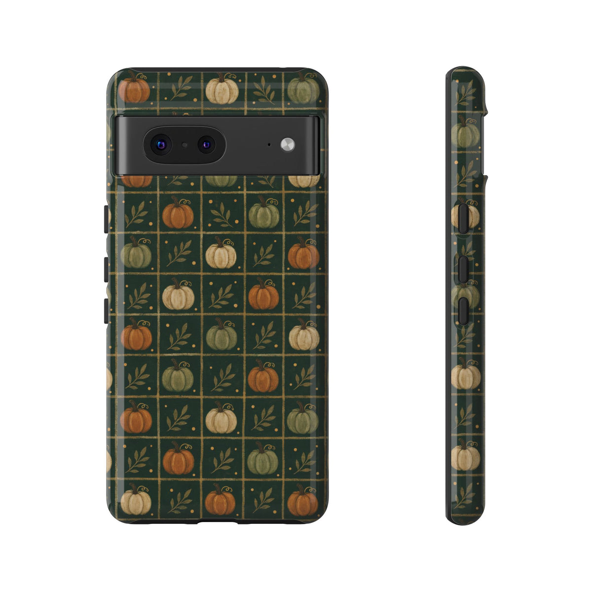 Green Pumpkin Check Tough Case
