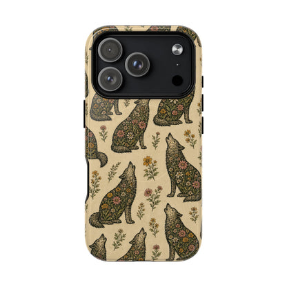 Floral Wolf Magnetic Case