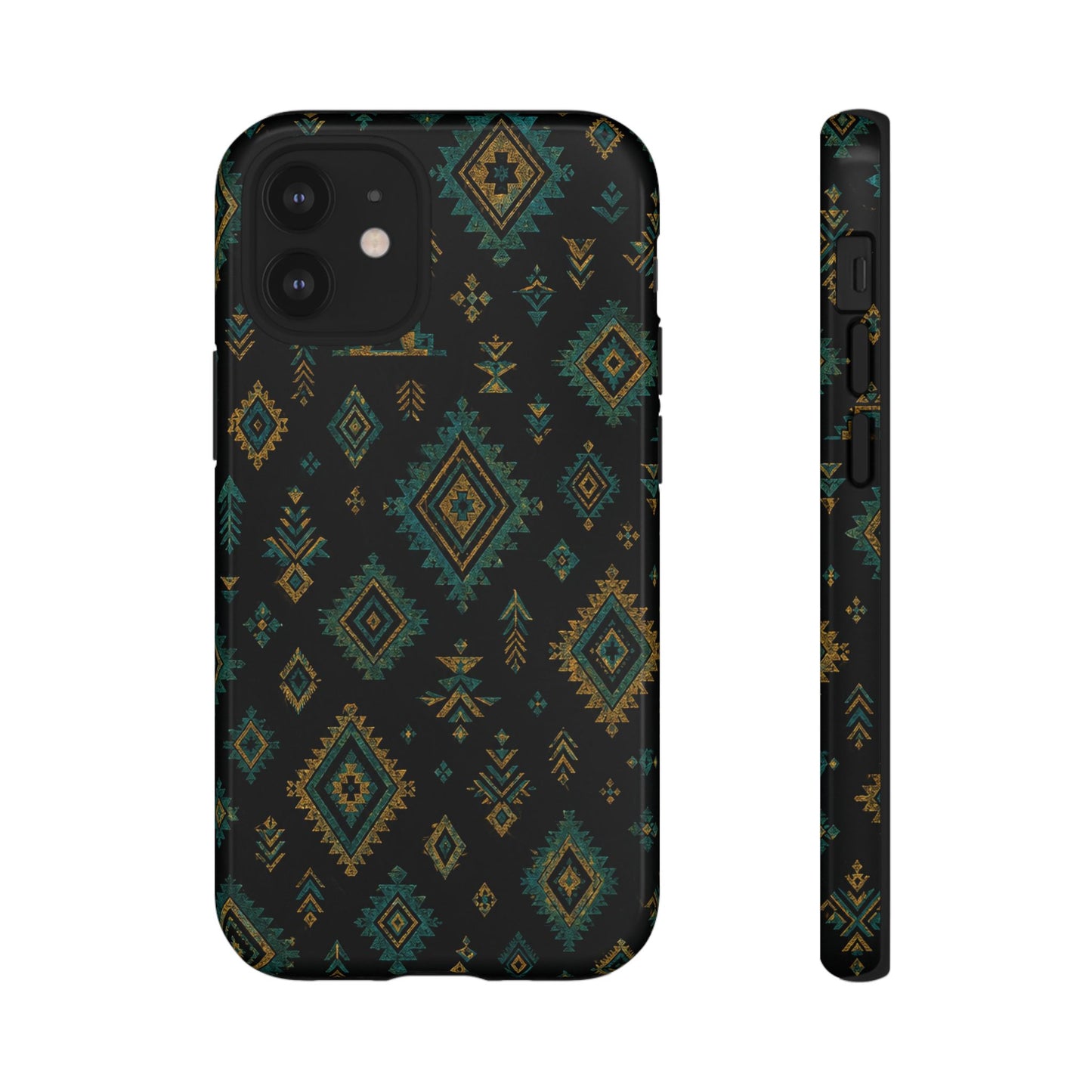 Turquoise Gold Aztec Tough Case