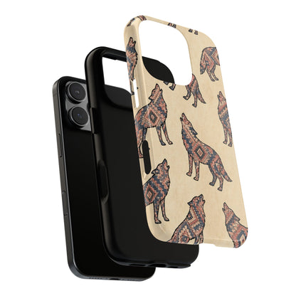 Rose Aztec Wolf Tough Case