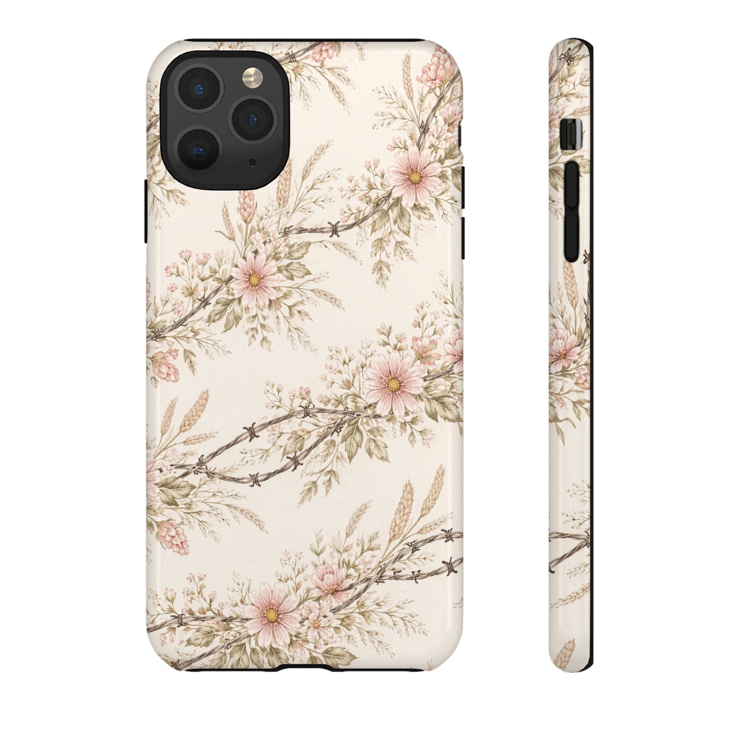 Floral Barbed Wire Tough Case