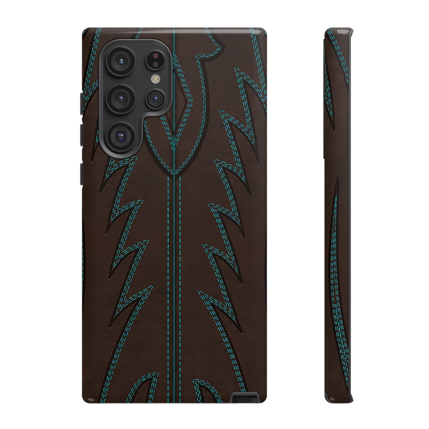 Boot Closeup Brown Turquoise Tough Case