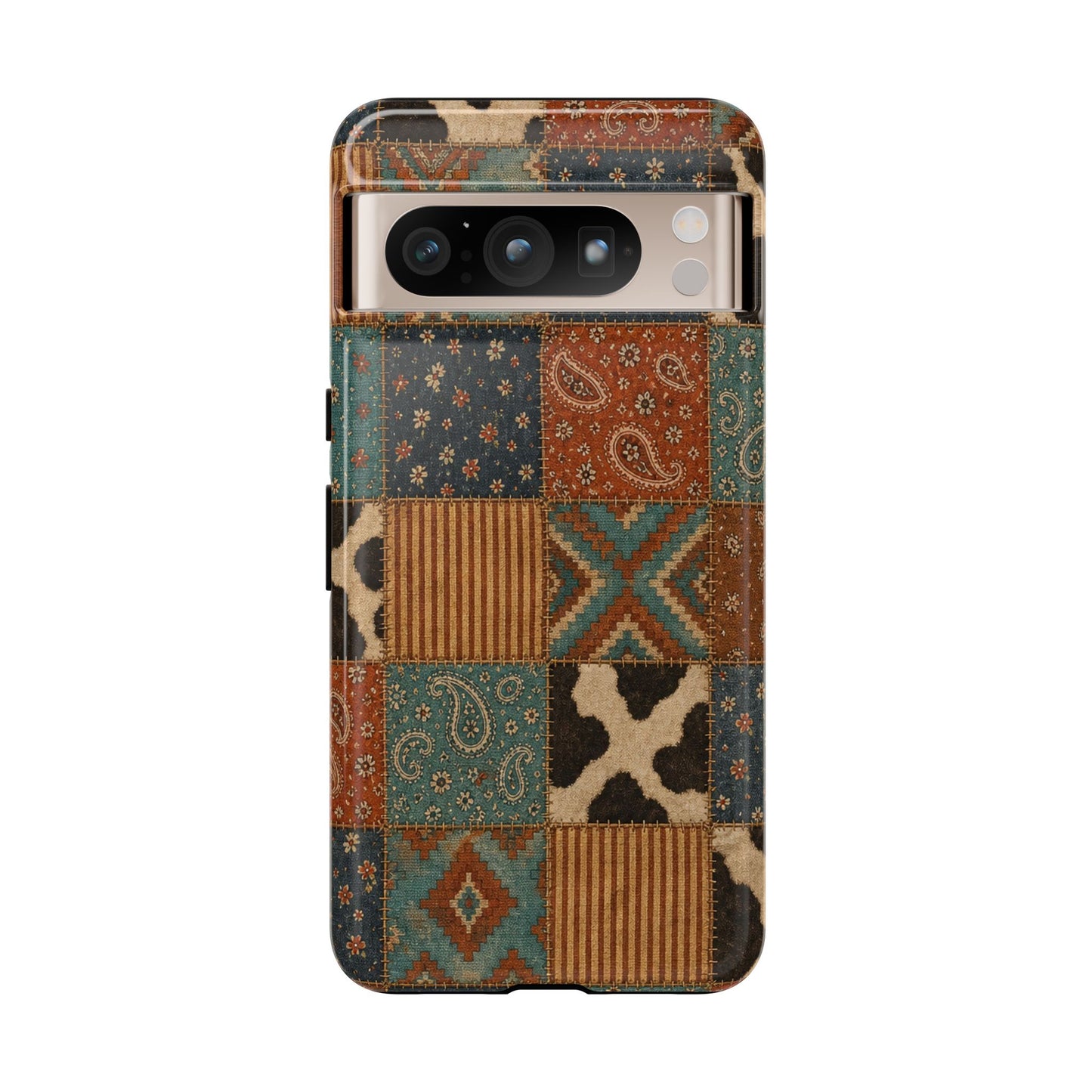 Turquoise Patchwork Tough Case
