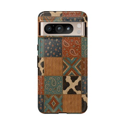Turquoise Patchwork Tough Case