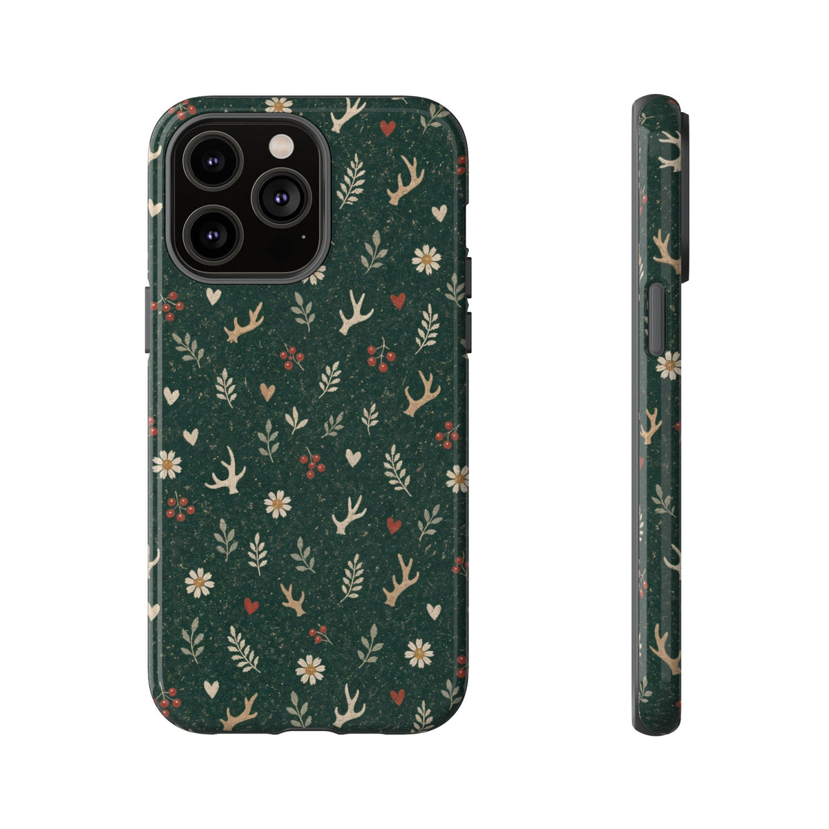 Antler Daisies Evergreen Tough Case