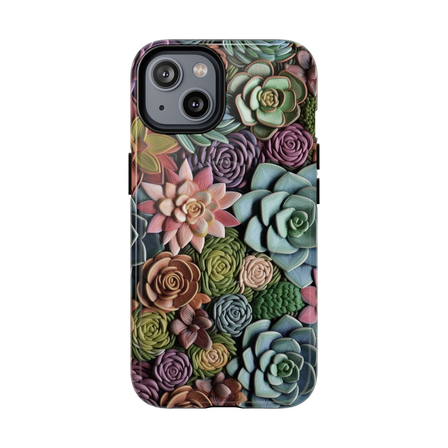 3d Succulent Flower Magnetic Case