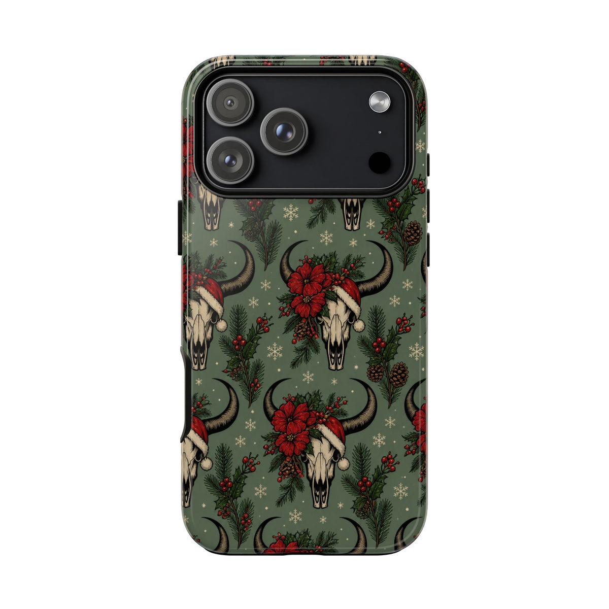 Santa Bull Skulls Tough Case