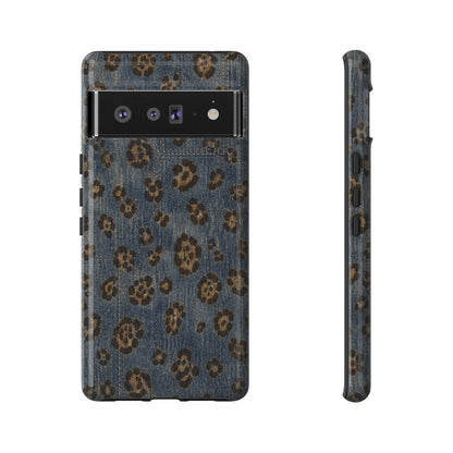 Denim Leopard Tough Case